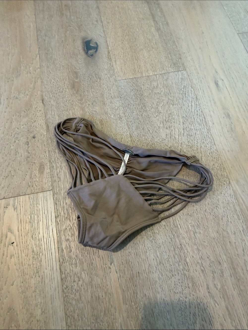 Luli Fama Women's Bikini Bottoms in Taupe Brown